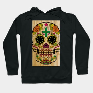 Wood Sugar Skull Hoodie